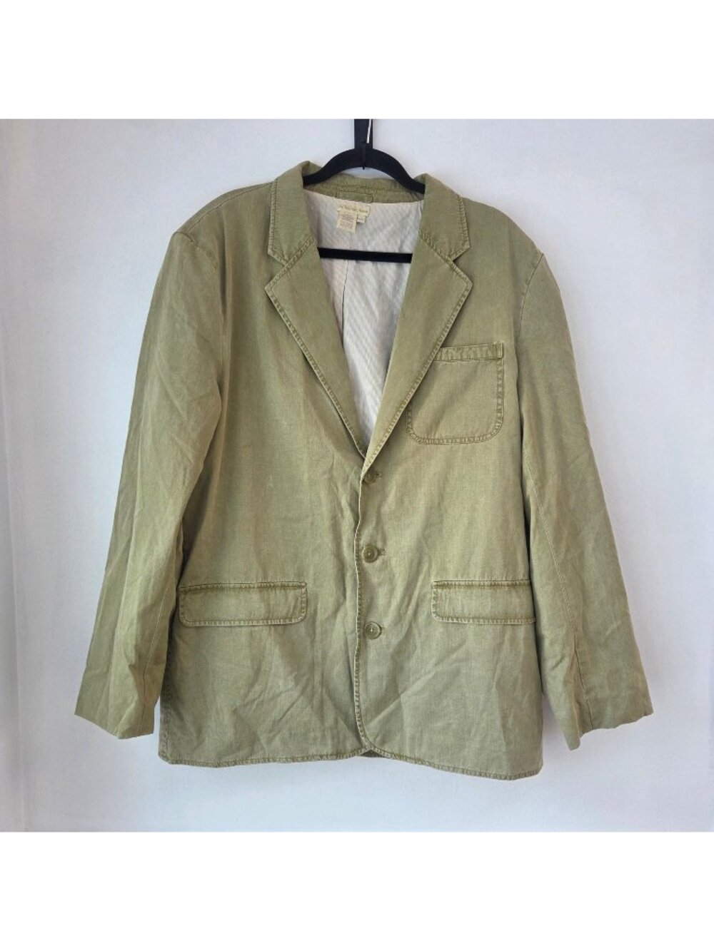 The Territory Ahead Silk Blend Green Blazer Jacket Sports Coat Men's 44R